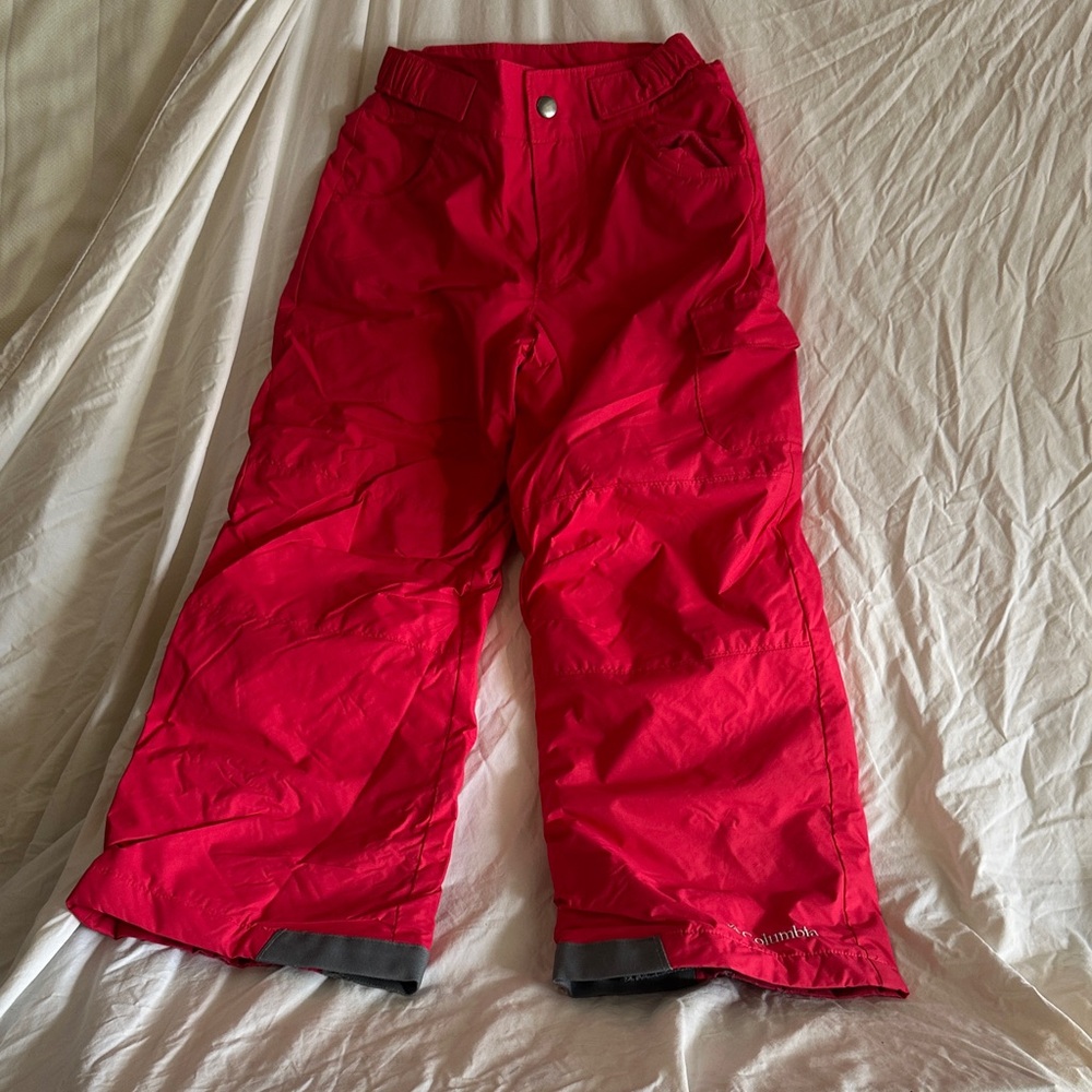 Columbia Kids bright pink Snow Pants